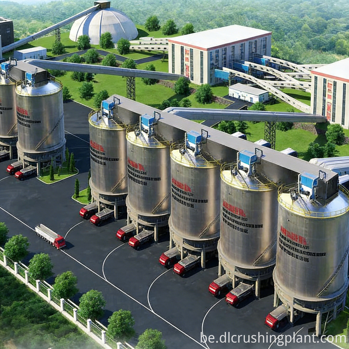 Камнедрабнільная лінія, усталяваная на месцы Site-Mounted Stone Crushing Line